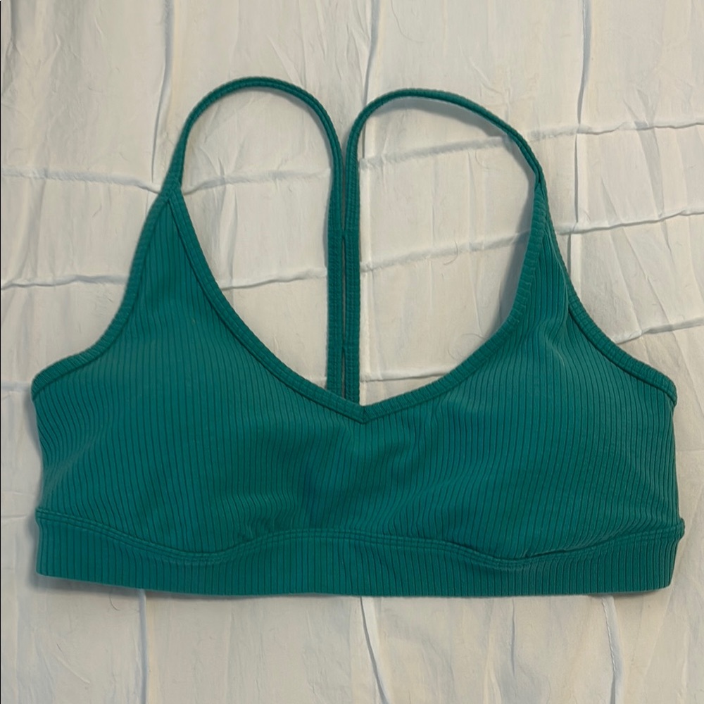 Teal Ribbed Bralette